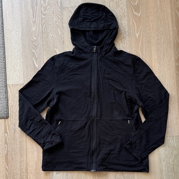 lululemon Men's Cotton Full Zip Hoodie Black SzXXL - Picture 2 of 9